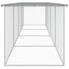 vidaXL Chicken Cage with Roof Light Grey 403x98x90 cm Galvanised Steel