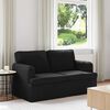vidaXL Sofa Black 144 x 80 x 85 cm Fabric