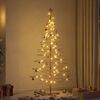 vidaXL Wooden Christmas Tree with Stand Brown 180 cm Bamboo