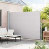 vidaXL Patio Retractable Side Awning 220x300 cm Grey