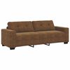 vidaXL Sofa 3 pcs Black Fabric