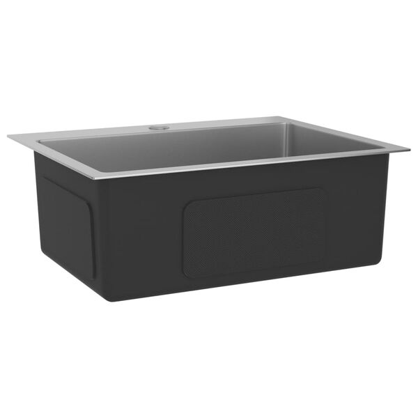 vidaXL Handmade Kitchen Sink Stainless Steel