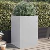 vidaXL Planter Silver 52x48x75 cm Galvanised Steel