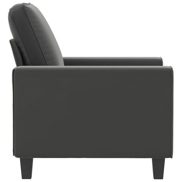 vidaXL Sofa Chair Dark Grey 60 cm Microfibre Fabric