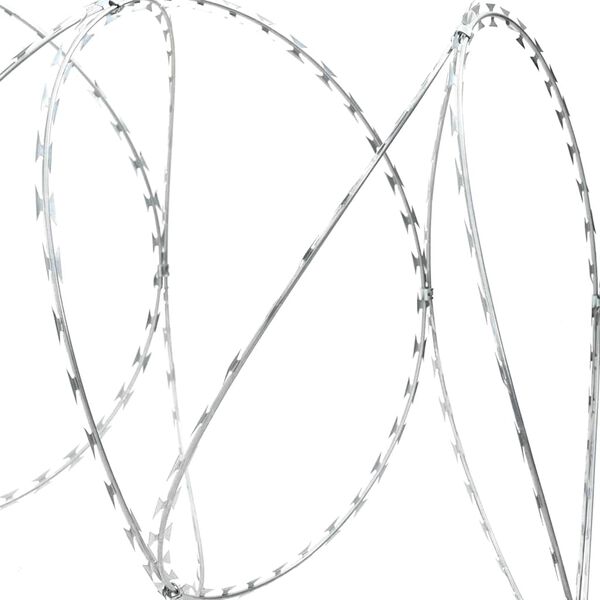 vidaXL Clipped Concertina Razor Wire Galvanised Steel 300 m