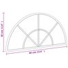 vidaXL Wall Mirror Black 60x30 cm Arch Iron