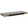 vidaXL Floating Wall Shelf Grey 60x23.5x3.8 cm MDF
