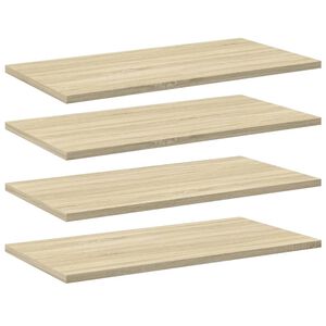 vidaXL Bookshelf Boards 4 pcs Sonoma Oak 60x30x1,5 cm Engineered Wood