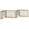 vidaXL Foldable Dog Gate with Stands 4 pcs Sonoma Oak 321 cm