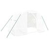 vidaXL Greenhouse with Steel Frame White 6 m&sup2; 3x2x2 m