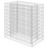 vidaXL Gabion Raised Bed Galvanised Steel 90x50x100 cm