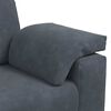 vidaXL 3 Piece Sofa Set with Cushions Dark Grey Velvet