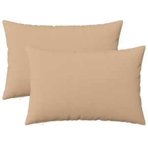 vidaXL Cushion Cover 2 pcs HEERLEN Cream 30 x 50 cm Fabric