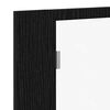 vidaXL Bathroom Mirror Cabinet with Shelf Black Oak 60 x 12 x 45 cm