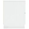 vidaXL Bedside Cabinets 2 pcs High Gloss White Engineered Wood