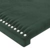 vidaXL Headboard Dark Green 160x5x118/128 cm Velvet
