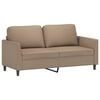 vidaXL 3 Piece Sofa Set with Cushions Cappuccino Faux Leather