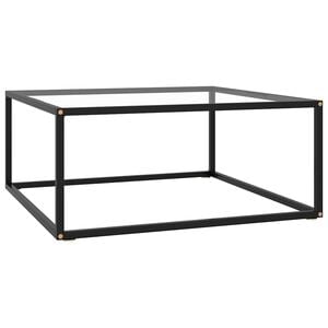 vidaXL Coffee Table | Black and transparent