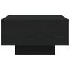 vidaXL Coffee Table Black Oak 55 x 55 x31 cm Engineered Wood