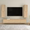 vidaXL TV Cabinet Sonoma Oak 30.5x30x110 cm Engineered Wood