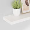 vidaXL Floating Wall Shelves 2 pcs High Gloss White 60x23.5x3.8 cm MDF