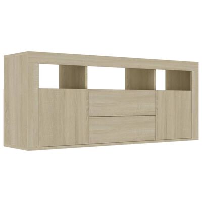 vidaXL TV Cabinet Sonoma Oak 120x30x50 cm Chipboard