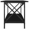 vidaXL Coffee Table Black 80x45x45 cm Engineered Wood and Iron