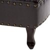 vidaXL Chaise Longue Dark Brown Faux Leather