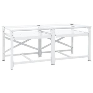 vidaXL | Washing Machine Pedestal | White Steel