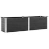 vidaXL Garden Raised Bed 200x50x54 cm WPC Grey