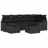 vidaXL Sofa Set with Cushion 7 pcs Poly Rattan