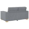 vidaXL Sofa 3 pcs Light Grey 220 x 80 x 84 cm Fabric