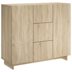 vidaXL Sideboard Sonoma Oak 85.5 x 31 x 75 cm Engineered Wood