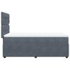 vidaXL Box Spring Bed with Mattress Dark Grey King Single Velvet