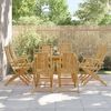vidaXL Folding Garden Chairs 8 pcs 53x66x99 cm Bamboo