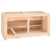 vidaXL Hamster Cage 89,5x45x45 cm Solid Wood Fir