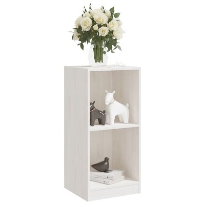 vidaXL Side Cabinet White 35.5x33.5x76 cm Solid Pinewood