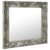 vidaXL Wall Mirror Baroque Style 60x60 cm Silver