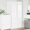 vidaXL Cabinet High Gloss White 79.5 x 49 x 156 cm Engineered Wood