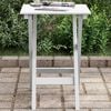 vidaXL Side Table Foldable White Solid Wood Poplar