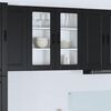 vidaXL Kitchen Cabinet with Door Black 80 x 31 x 80 cm Engineered Wood