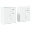 vidaXL Sideboards 2 pcs White 60x31x70 cm Engineered Wood