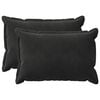 vidaXL Cushion with Pillow HOUTEN 2 pcs Black Velvet