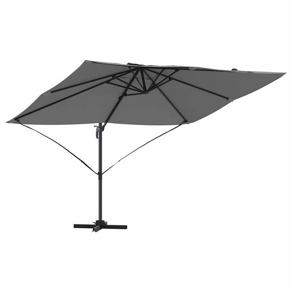 vidaXL Umbrella Anthracite 351 x 250 x 260 cm Polyester and Aluminium