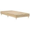 vidaXL Bed Frame No Mattress Sonoma Oak 90x190 cm Single Engineered Wood
