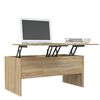 vidaXL Coffee Table Sonoma Oak 102x50.5x46.5 cm Engineered Wood