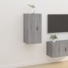vidaXL Wall Mounted TV Cabinet Grey Sonoma 40x34,5x80 cm