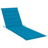 vidaXL Garden Sun Lounger with Cushion Grey Solid Acacia Wood