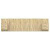 vidaXL Bed Headboard with Cabinets Sonoma Oak Engineered Wood