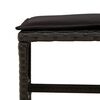 vidaXL 9 Piece Garden Dining Set with Cushions Black Poly Rattan